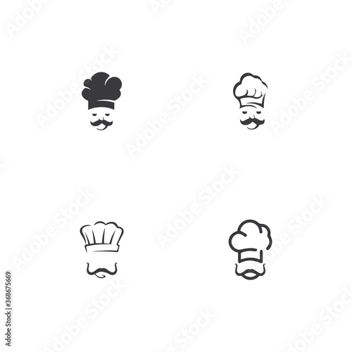 Hat chef logo template