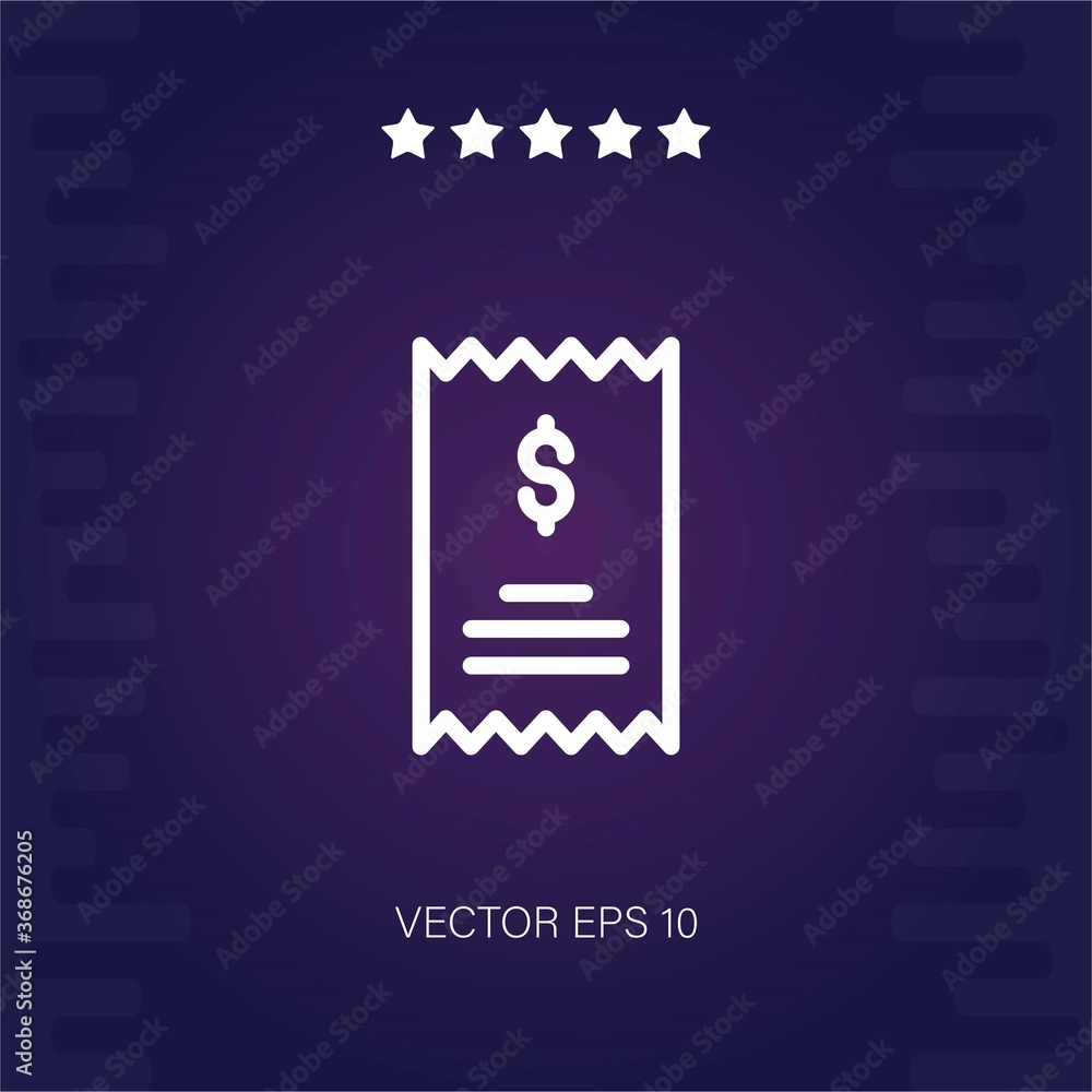 invoice vector icon