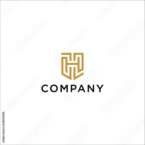 letter H logo safeguards safety from making mistakes and financial losses and maintains the lowest possible time and effort