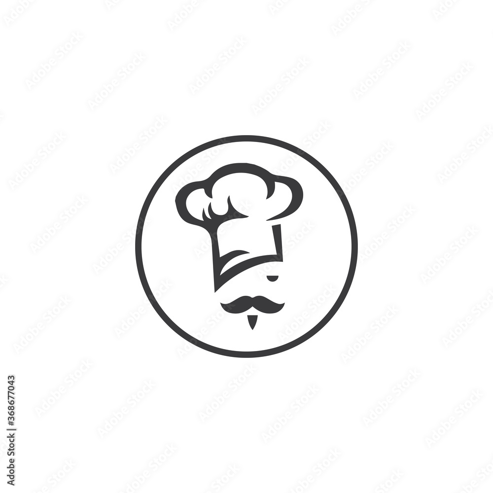 Hat chef logo template Hat chef logo template