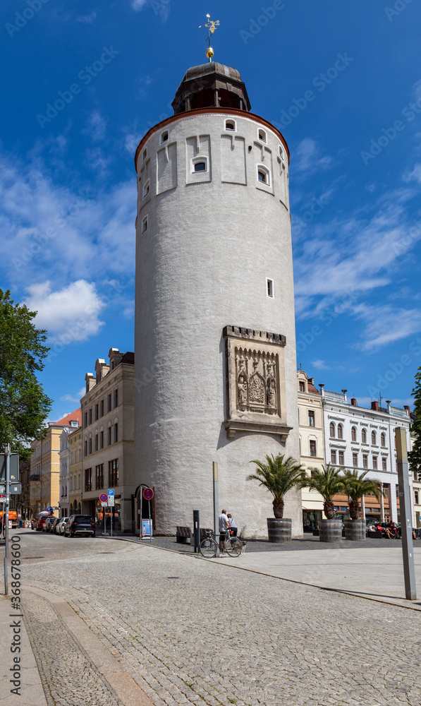 Der Dicke Turm auf dem Görlitzer Marienplatz 