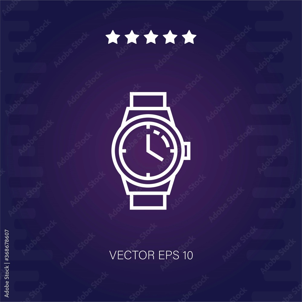 watch vector icon vector illustration watch vector icon vector illustration