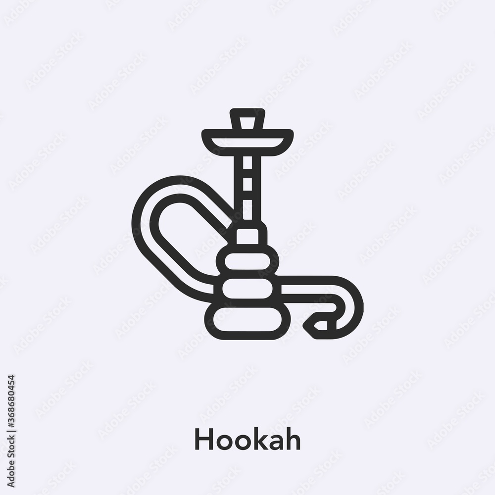 hookah icon vector sign symbol hookah icon vector sign symbol