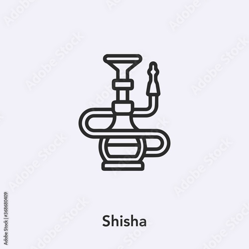shisha icon vector sign symbol