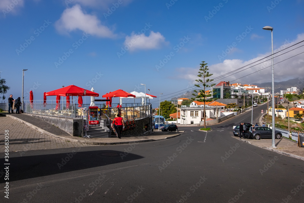 Portugal, Madeira, Funchal - March 2019. Streets of the capital of the island of Funchal.