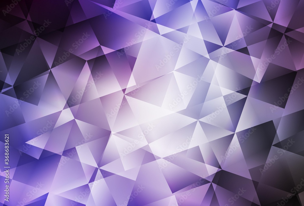 Light Purple vector shining triangular backdrop. Light Purple vector shining triangular backdrop.