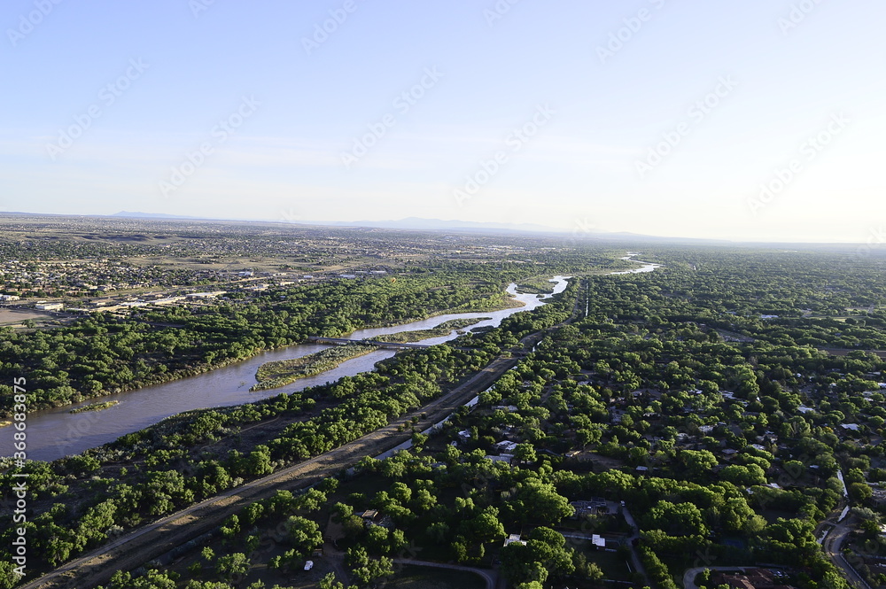 drone  view of the  RIVER