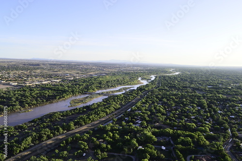 drone view of the RIVER