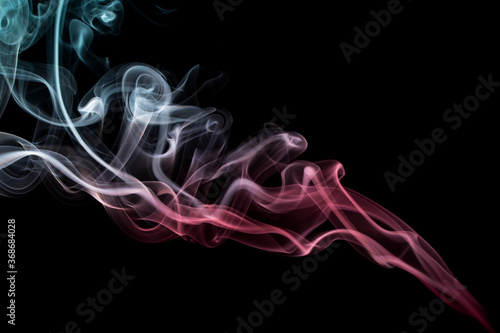 Smoke from an incense stick.