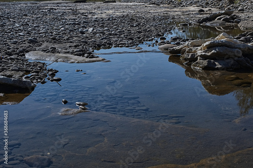 river in mountains psebay caucasus photo