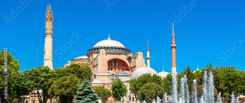 Fotografie, Obraz Hagia Sophia in summer, Istanbul, Turkey