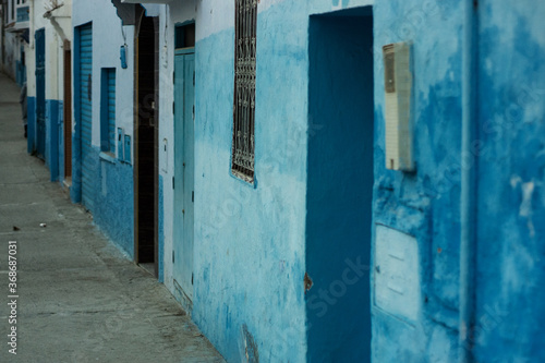Blue streets in the village of ChefChaouen © Dario