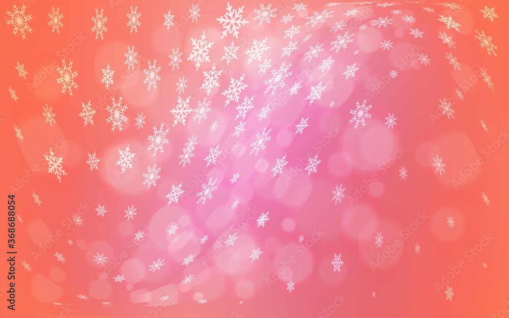 Light Pink vector background with xmas snowflakes. Blurred decorative design in xmas style with snow. The pattern can be used for new year ad, booklets. Light Pink vector background with xmas snowflakes. Blurred decorative design in xmas style with snow. The pattern can be used for new year ad, booklets.