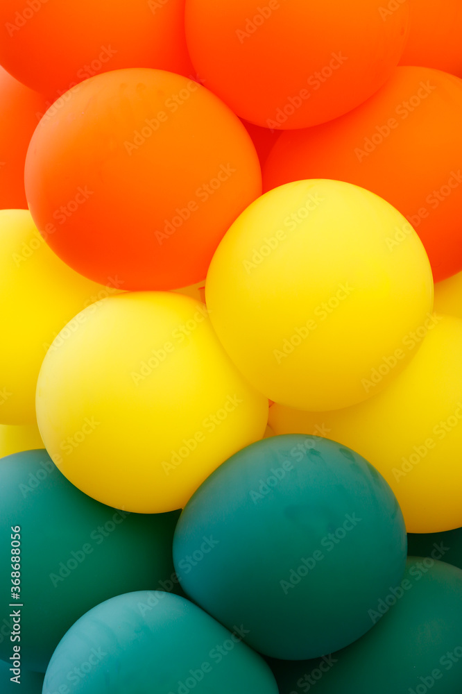 Colored balloons