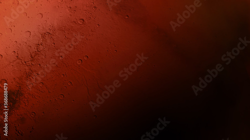 Close-up view of the red planet Mars.