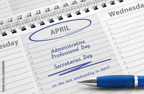 Note: Administrative Professional Day, Secretaries Day