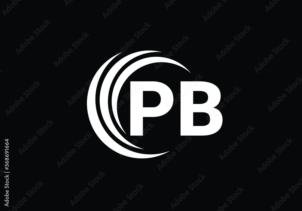 P B Initial Letter Logo design, Graphic Alphabet Symbol for Corporate Business Identity P B Initial Letter Logo design, Graphic Alphabet Symbol for Corporate Business Identity
