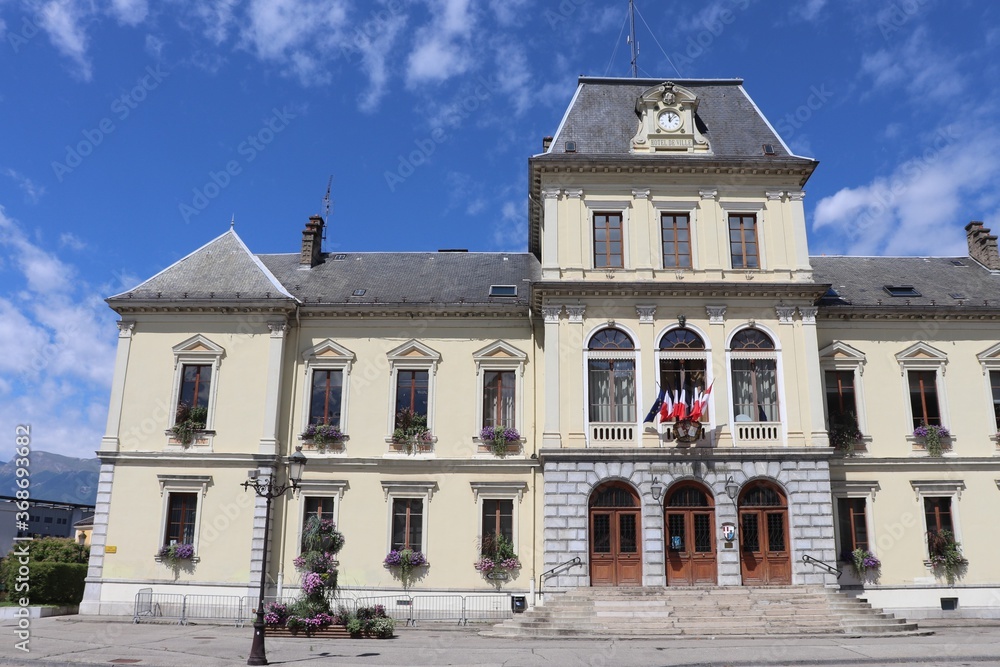 Mairie d'Albertville vue de l'extérieur, ville d'Albertville, département de la Savoie,  France
