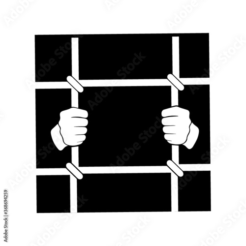Behind bars icon