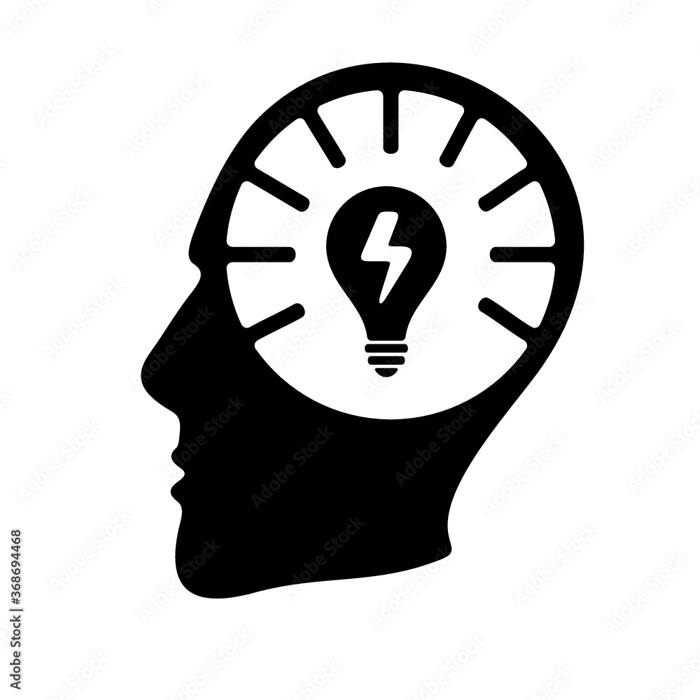 Creative idea in bulb shape as inspiration concept. Vector design element. Creative idea in bulb shape as inspiration concept. Vector design element.
