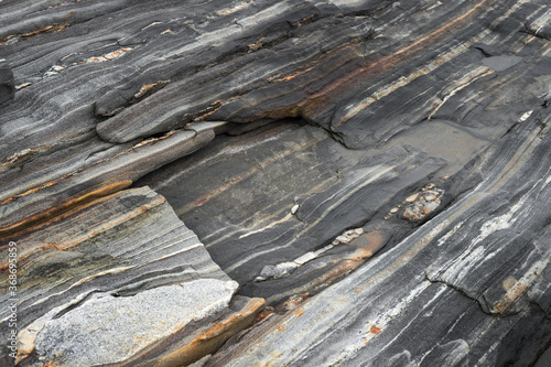 Metamorphic Rock Textures - Natural Grainy Patterns photo