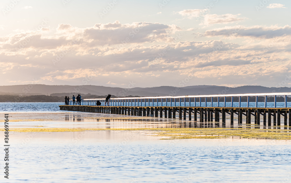Fototapeta premium Sunset Light over the Lake