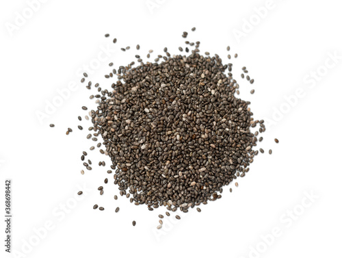 Chia seeds isolated on a white background