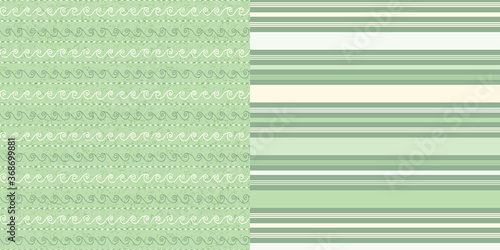 Pattern_Set_Seamless_Tribal_Handdrawn_Doodle_Soft_Green_Print_Stripe_Pattern_Background