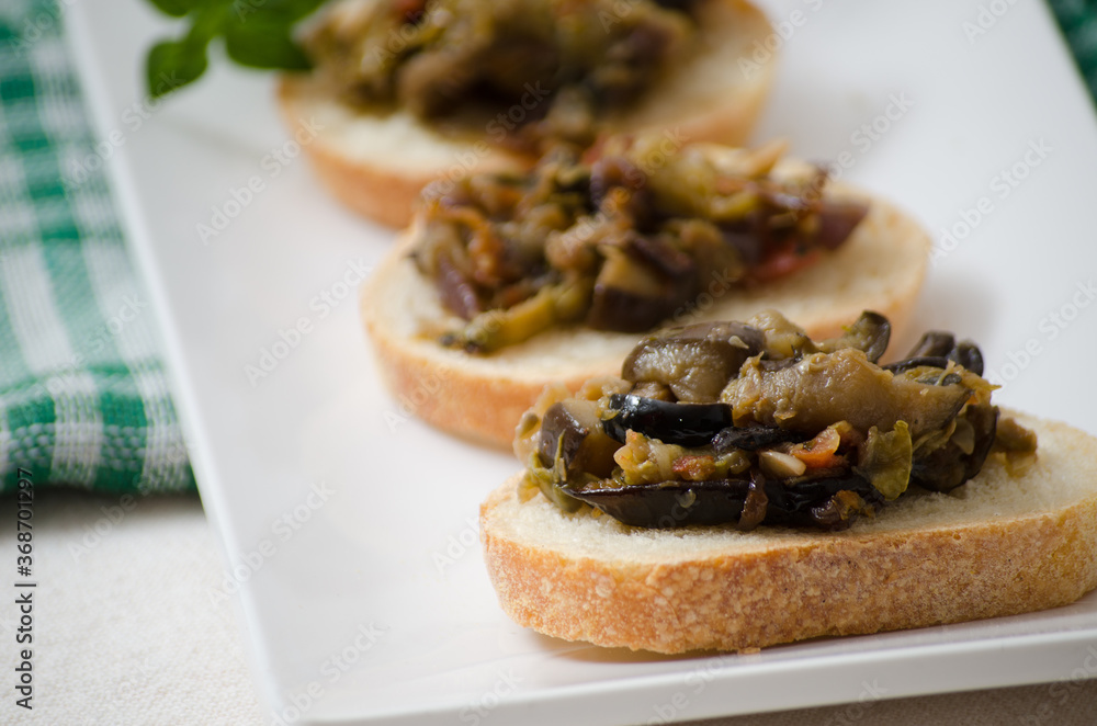 Eggplant and zucchini antipasto. Appetizer Eggplant and zucchini antipasto. Appetizer