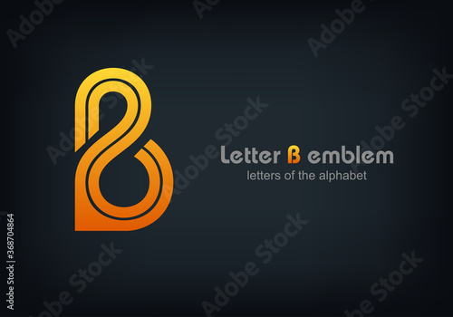 Letter B Logo vector alphabet design element template, ABC concept type as logotype, Vector illustration Eps 10
