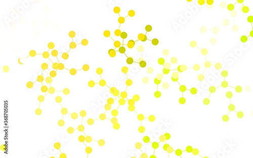 Light Green  Yellow vector texture with artificial intelligence concept.