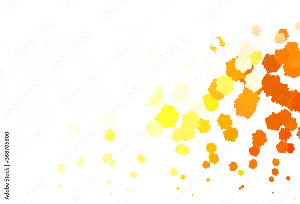 Obraz premium Light Yellow vector texture with abstract forms.