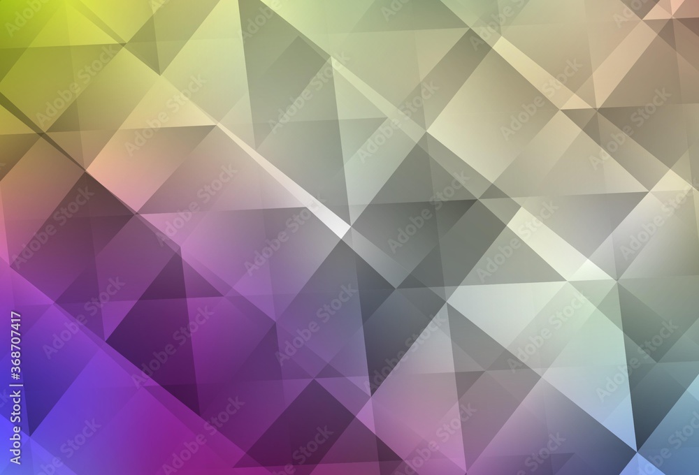 Obraz premium Light Multicolor vector gradient triangles texture.