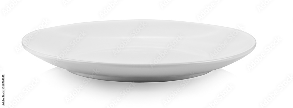 white plate isolated on white background white plate isolated on white background