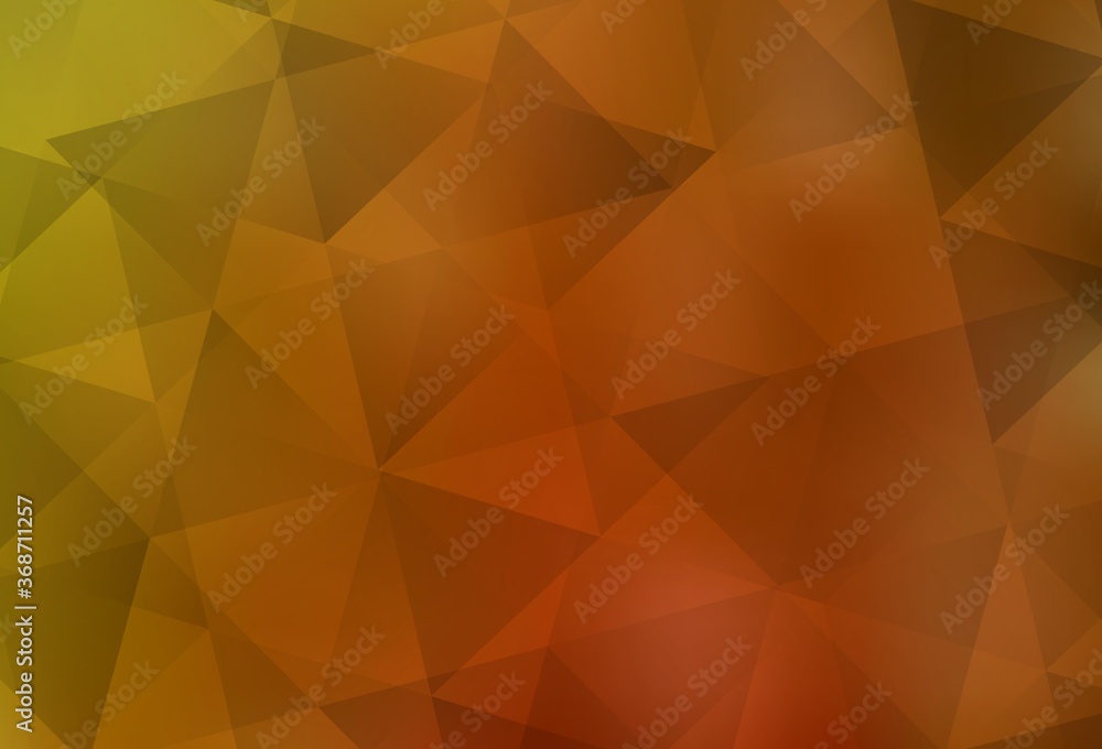 Light Orange vector shining triangular background. Light Orange vector shining triangular background.