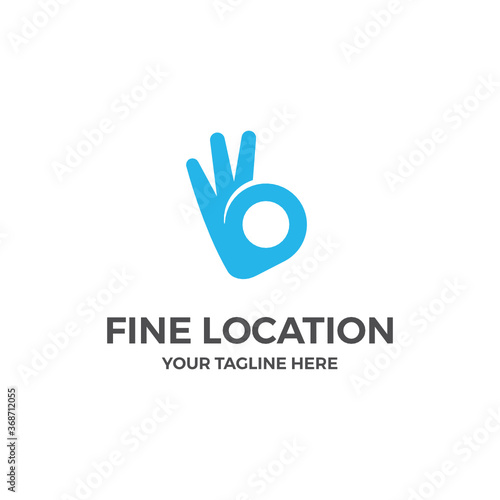 Find Perfect Place Location Vector Abstract Illustration Logo Icon Design Template Element © Rzau