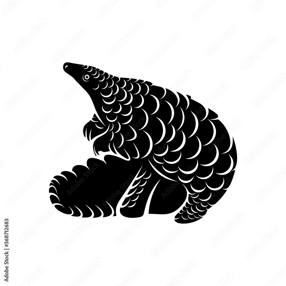 Fototapeta premium Anteater Logo Design Vector. Silhouette of Anteater. Vector illustration