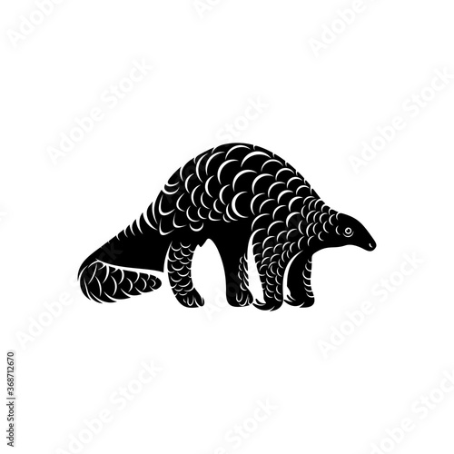 Anteater Logo Design Vector. Silhouette of Anteater. Vector illustration © shuttersport