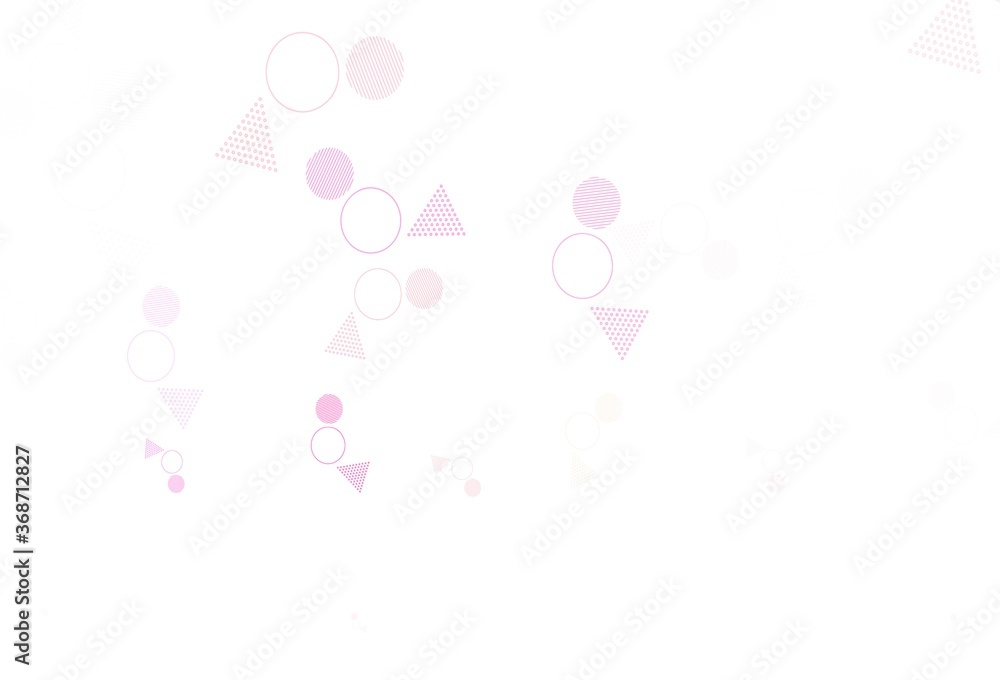 Light Red, Yellow vector layout with circles, lines.