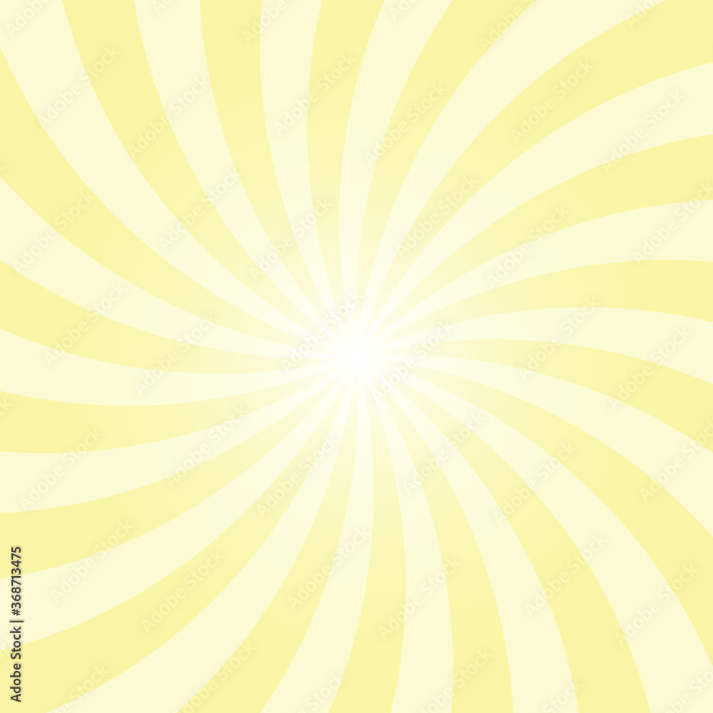 Swirl sun rays background. Spiral banana yellow color burst wallpaper. Retro sunburst vector. Swirl sun rays background. Spiral banana yellow color burst wallpaper. Retro sunburst vector.