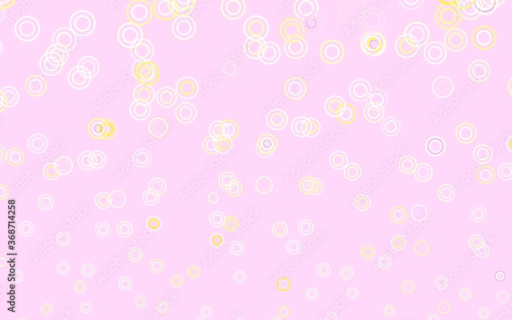 Light Pink, Yellow vector background with spots. Light Pink, Yellow vector background with spots.