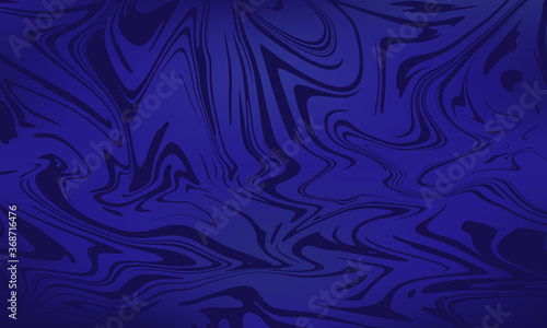 Shades of blue background vector with gradient and swirled abstract line design with liquid marble effect and blank with copy space for text. Great for banners, backdrops, packaging and textiles.