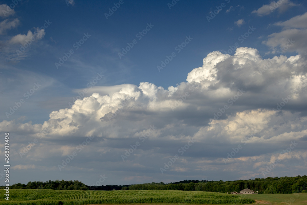 Clouds over landscape