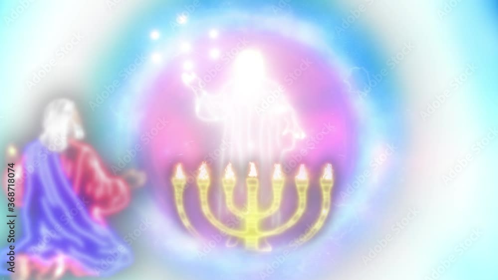 La Visión de Juan sobre el que camina en medio de las 7 candelabros y sostiene las 7 estrellas