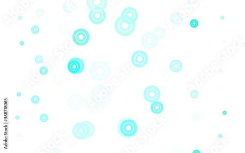 Light Green vector template with circles.