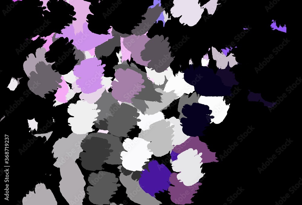 Dark Purple vector pattern with random forms.