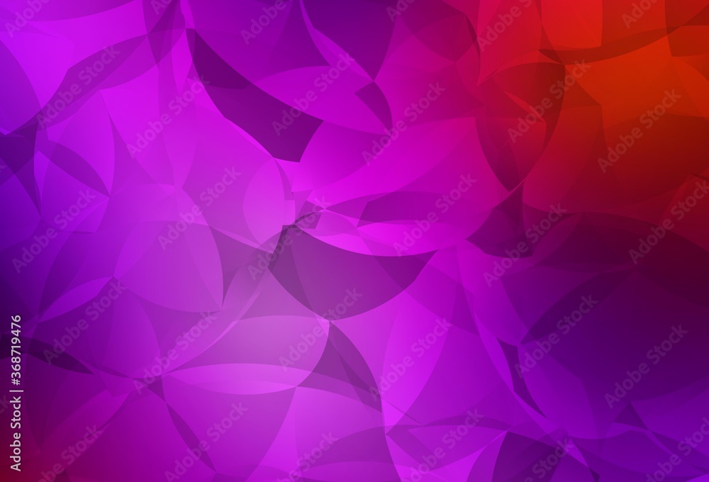 Obraz premium Light Pink, Red vector shining triangular background.