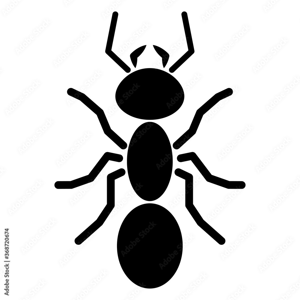 Separated ant silhouette logo symbol icon sign. A simple separated ant silhouette illustration, isolated. Separated ant silhouette logo symbol icon sign. A simple separated ant silhouette illustration, isolated.