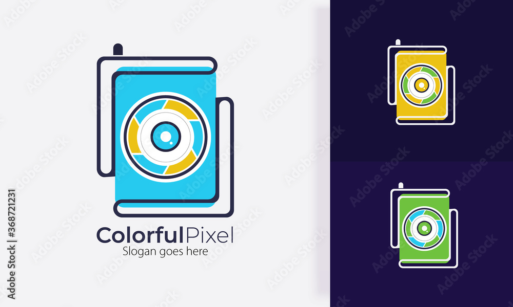 camera logo. photo camera icon vector illustration. pixel logo template. professional photographer or photo studio logo camera logo. photo camera icon vector illustration. pixel logo template. professional photographer or photo studio logo