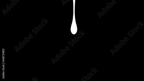 Honey dripping from a wooden dipper isolated on a white background. Alpha channel included in the end of the clip.